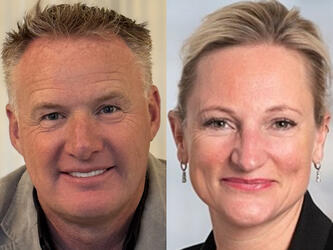 Jon Whitmore and Zoë Ruffels